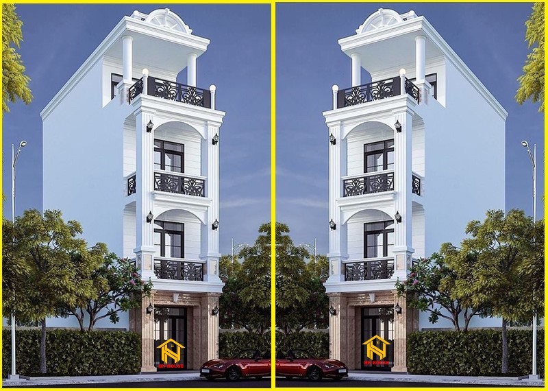 Mẫu nhà phố kết hợp kinh doanh 5 tầng tân cổ điển hút mắt tại Thanh Xuân  Hà Nội